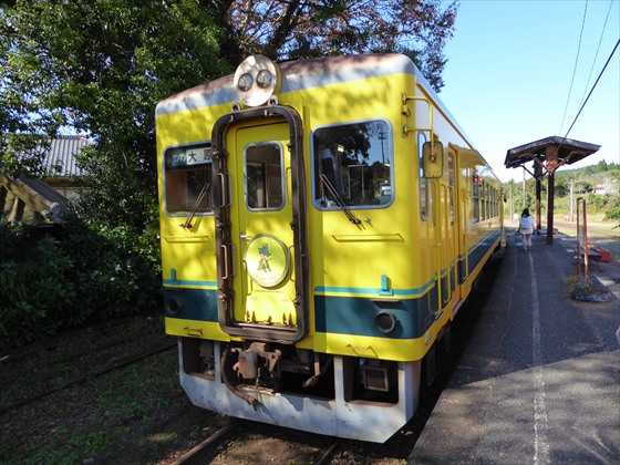 黄色い列車正面